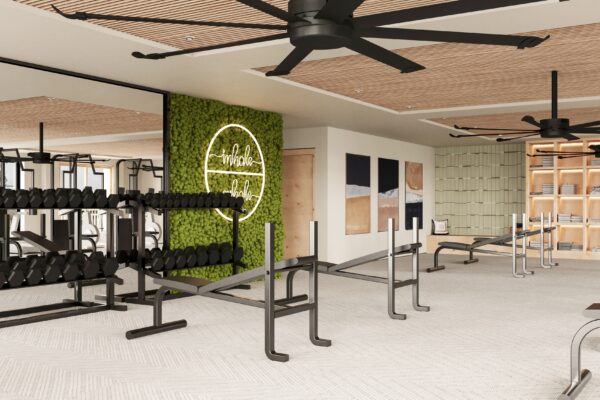 OSO Fitness Area {conceptual inspiration only}